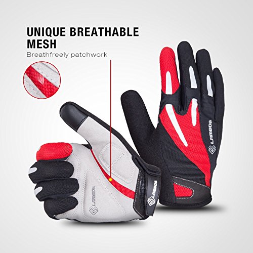 4ucycling Touchscreen Fahrradhandschuhe mit Gel Padded Super Atmungsaktiv Radsport Handschuhe - 8