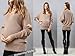 Sweet Mommy Organic Cotton Maternity and Nursing Knit Jumper MK3007 khaki L(12-14)