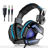 Zakitane KOTION EACH G5000 3.5mm PC Stereo Gaming Headset, Bass Headphones, Comf