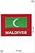 Produktbild Patch-Iron-Flagge - Malediven - Maldives - - Länder - - Iron On Patches - Aufnäher Embleme Bügelbild Aufbügler