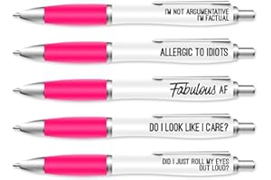 Silly Sentiments Roll My Eyes Out Loud Funny Pen Pack - Birthday Gift For Her - Funny Birthday Gift - Leaving Gift - Funny Gift For Friend