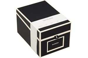 Semikolon 352546 Boîte pour CD et photos - 17,7 x 15,7 x 25,6 cm - pour photos 10 x 15 cm - Couverture noire