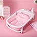 Produktbild GAOQ Baby Badewanne Neugeborenen Gefaltet Sitzende Liegende Rutschfeste Waschbecken Bad Stuhl Kinder Können Sitzen und Liegen,H