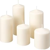 IKEA.. 803,779.37 Phenomenon Unscented Block Candle, Set of 5, Natural
