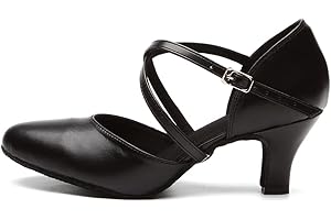 TINRYMX Damen Latin Tanzschuhe Geschlossen Zehen Bequem Salsa Tango Ballsaal Tanzschuhe,Modello-YCL272