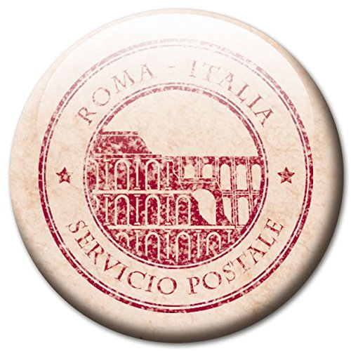 Postkarte – Romantische Design Metall Magnettafel 40×30 cm – Pinnwand Memoboard mit Motiv: Postkarte Italien – inkl. 4 Magnete mit Motiven von italienischen Poststempeln: Italien, Pisa, Rom, Venedig für Magnetwand – Original Magnetpinnwand GUMA Magneticum - 6