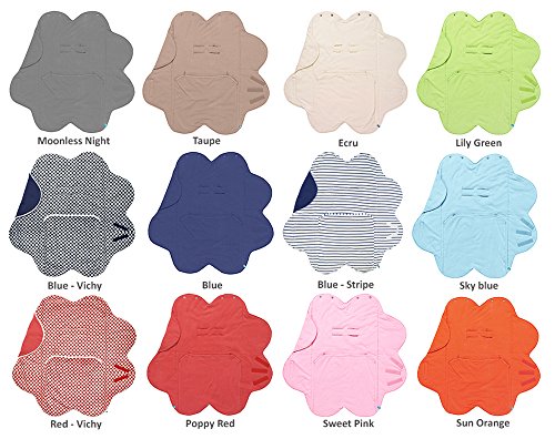 Wallaboo Einschlagdecke Fleur, Sehr praktische und Kuschelweiche Decke in eine Blumenform - 5