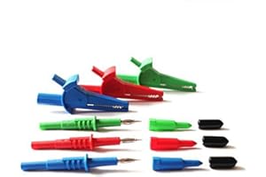 Leaderman LDM101 - Probe & Crocodile Clip Set, Comes With 3 Banana/Lantern Probes And 3 Heavy Duty, 1000 Volt Crocodile Clips, Ideal For Fluke Multifunction Testers, Also Fits Any Other Test Meter With 4 Millimetre Test Connections