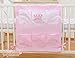 11 pcs BRAND NEW LITTLE PRINCESS PINK BABY BEDDING SET, CANOPY, HOLDER - COT OR COT BED (COT)