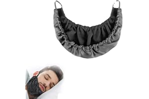LuLiyLdJ Noir Cache Barbe Couvre-Barbe Barbe Protecteur Barbe Hommes Visage Coiffure Bonnet Couverture de Barbe Hommes Barbe Bandanas Réglable Barbe