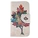 Produktbild Handyhülle für Galaxy S4,PU Leder Tasche Case Cover für Galaxy S4,Galaxy S4 Lederhülle Handytasche ,YingC-T Retro Elegant Luxus Bunt Gemalt Muster Premium PU Lederhülle Ledertasche Schutztasche Klappetui Brieftasche Handyhülle mit Karte Halterung Magnetische Bookstyle Tasche Schutzhülle für Samsung Galaxy S4 Hülle Leder Slim Wallet Tasche Stand Flip Brieftasche Etui Schale, Bunt Baum