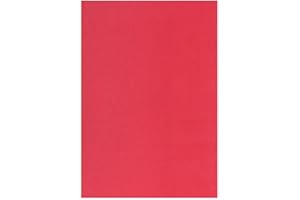 KRAFTZ® Pack Of 10 Red A4 Size Eva Self Adhesive Foam Sheets for Crafts, Home, Office, Party Decorations, DIY Crafts
