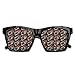 Produktbild EELKKO Mesh Sunglasses Sports Polarized, Warm Colored Brush Marks with Dots Pattern Diagonal Stripes On A Dark Backdrop,Fun Props Party Favors Gift Unisex