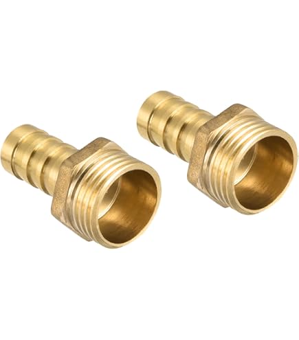 Raccord Coudé Cannelé En Laiton Massif – Adaptateur M10x1.5 Ou M12x1.75 Pour Tuyaux 8-12 Mm, Idéal Plomberie, Gaz Et Eau