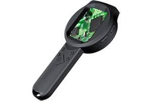 FOCKET Microscope Numérique, 1000x Loupe Numérique avec Lumière, écran HD 2,8 Pouces, 3 Sources Lumineuses, Microscope Portable pour Les Enfants, Joailliers Loupe pour Collectionneurs