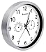 Produktbild Bresser Wanduhr Mytime Thermo-/Hygro mit Edelstahlrahmen und lautlosem Quarz Uhrwerk, weiß