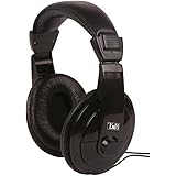 T'nB CSHOME1 Home - Cuffie Hi-Fi circum-aurali ideale per TV con adattatore 6,35 mm, cavo da 8 m