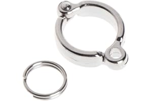 WOEIFGV Anillos de metal para patas de loro, pie de apertura activa para pájaros pequeños y grandes, clips de aleación para loros que vuelan fuera