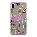 Produktbild iPhone X Hülle ,Edaroo Ultra Dünn Leicht Transparent Klar Silikon Handyhülle mit Süßes Bunt Motiv SchutzHülle TPU Gel Weiche Dünne Silikon Rückseiten Hülle Backcase Cover für Apple iPhone X - Cartoon Flamingo