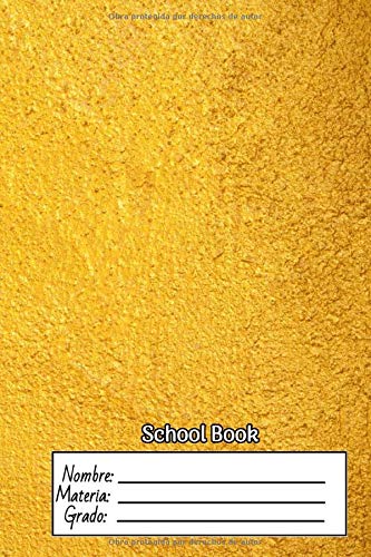 School Book: a rayas - cuaderno para clases - niños - primaria - secundaria - preescolar - para escribir
