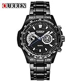 Curren 8020 Geschäfts-Quarz-Uhr-Mann-Edelstahl-Uhr-Herren-Uhren
