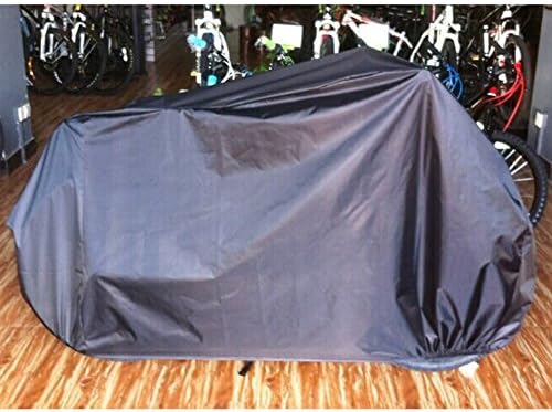 Sealands Two Bicycles Bike Bicycle Cycling Motorcycle Bike Moped Scooter Waterproof Dust Cover 180T Umbrella Cloth UV Protective Breathable Cover Plane, black