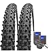 Produktbild Set: 2 x Schwalbe Smart Sam FALTREIFEN 27,5x2.60/65-584 + Schwalbe SCHLÄUCHE Rennradventil SV21F