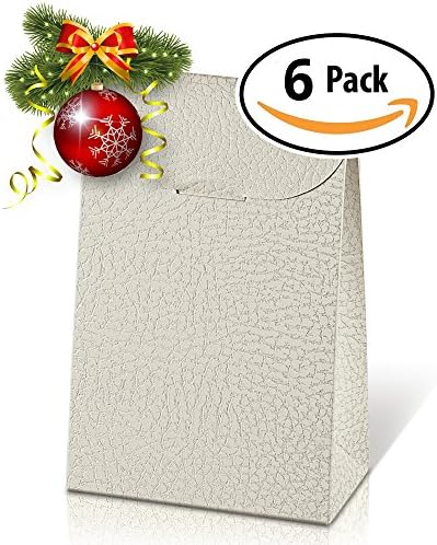 6 Best Decorative Gift Boxes Set with Lids by Giovanni Grazielli Italian Design Premium Elegant and Stylish in White for different Occasions Wedding Birthday and Christmas (17.0 x 6.8 x 23.5 cm)