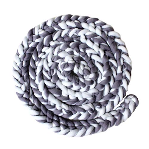 Preisvergleich Produktbild Neugeborenen shooting, Baby Foto Requisiten,Niedliche Baby-Kleinkinder geflochtene gestrickte Wolldecke-Deckmatte für neugeborene Foto-Requisiten-Korb-Füllstoff-Verso... grau