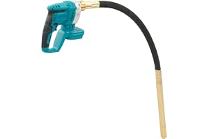 18 V batteri betongvibrator, 600 W borstlös betongkompressor med 1,15 m vibrationsstång, skakflaska betong skakare 6000 varv/min, skakverktyg för betong, formsättning, fundament, pelare