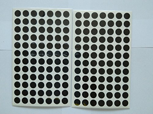 168 x 10mm Vinyl Colour Code dot Stickers * Self-Adhesive * Permanent * (Black)
