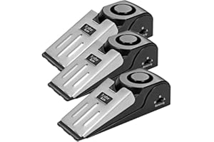 ThreeH 3-pak alarmu zatrzymania drzwi, zabezpieczenie ogranicznika drzwi do domu, mieszkania podróżnego z syreną 120 dB przenośne narzędzie bezpieczeństwa