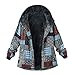 Produktbild Staresen Mäntel Damen Wintermantel Blumen Jacke Warm Gefüttert Baumwollmantel Reißverschlus Winterjacke Parka Dicker Outwear Hoodie Übergangsjacke mit Kapuze Frauen Große Größen