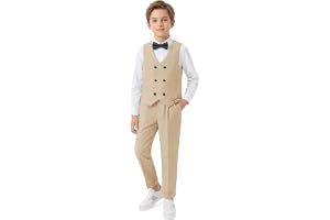 LOLANTA 4-delad formell kostym för pojke, dubbelbröst väst set, barn födelsedag bröllop fest tillfällen, 2-13 år, 90-170 cm