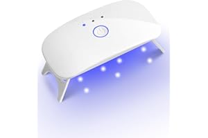 DERSHARA Mini lampada UV LED per unghie per tutti gli smalti in gel con cavo USB