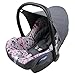 Produktbild BAMBINIWELT Ersatzbezug für Maxi-Cosi CabrioFix 6-tlg, Bezug für Babyschale, Komplett-Set EULE $12/DUNKELGRAU