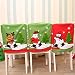 Produktbild Yiwu Yonger EU 3 Stück Weihnachtshusse Nikolaushusse Stuhlhusse Weihnachtsmütze aus Samt Nikolausmütze Stuhl Husse Nikolaus Deko Weihnachten Tisch Partei Dekor (H03)