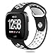 Produktbild Colorful Ersatz-Armband für Fitbit Versa Sport Silikon Ersatzarmband mit Lüftungsöffnungen Uhrenarmband Replacement Wechselarmband watch band für Fitbit Versa (Schwarz B)