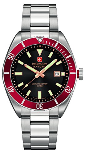 Swiss Military Hanowa Herren-Armbanduhr XL Analog Quarz Edelstahl 06-5214.04.007.04 Swiss Military Hanowa Herren-Armbanduhr XL Analog Quarz Edelstahl 06-5214.04.007.04