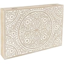 Copertura Decorativa Per Contatore Elettrico - Bianco, Con 4 Portafoto, 48x32cm