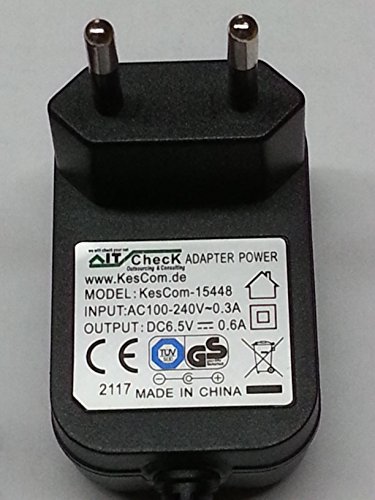 6.5 V 600mA AC Adaptor/Charger/Power Supply Connector Fitting for Siemens Gigaset A160, A165, A260, A265, A380, A385, A580, A585, A580IP, A585IP, AC160, AC165, AL140, AL145, AL180, AL185, AL280, AL285, AS280, AS180, AS185, AS280, AS285, C380, C385, C470, C475, C590, C595, CX470, CX470IP, CX475, CX475IP, E360, E365, E490, E495, S440, S445, S450IP, S455IP, S645, S670, S675, S680, S680IP, S790, S795, SL370, SL375, SX440, SX445, SX670, SX675, SX810, SX810A, [Importado de Reino Unido]