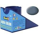 Revell - Su Bazlı Maket Boyası Grimsi Mavi Mat 18 Ml (36179)
