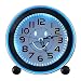Produktbild ECVSION Travel Alarm Clock Silent nicht-ticken analoge Musik große Zahl Wecker mit Erinnerung und nachtlicht AA Batterie powered (Schwarz)