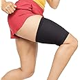 SYOSI Compression Thigh Sleeve, , Leg Hamstring Support Wrap Brace for Men and Women Torn or Pulled Hamstring, Sore Muscle Cramps, Recovery Relief, Elastic Anti Slip (M)