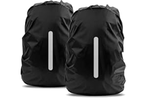 Vintree Parapioggia per Zaino 2 Pacchi Impermeabile Outdoor Zaino Parapioggia Reflective Copri Zaino per Pioggia AntiPolvere Antifurto Bicycling Escursionismo Campeggio in Viaggio Outdoor attività