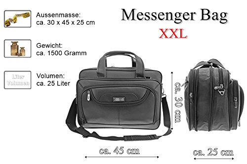 Schultertasche Citybag Flugbegleiter Ausweistasche Umh  ngetasche Business Messenger Bag Tasche Black NEU