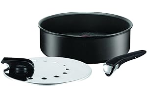 Tefal L6503303 Ingenio Expertise Sauteuse + poignée et couvercle Tous Feux Dont Induction Noir 26 cm