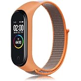 Rongep Xiaomi Mi Band 7/6/5/4 ile Uyumlu Hasır &Ouml;rme Kordon Terletmeyen Nefes Alabilen Kumaş Hafif Yapı Cildi Tahriş Etmeyen C