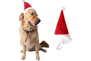 Wiz Bbqt réglable 3d de Noël Chapeau de Père Noël pour chiens chats