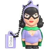 Tribe - Chiavetta USB 16 GB Cat Woman - Memoria Flash Drive 2.0, Personaggio Originale DC Comics, Pennetta USB Compatibile co